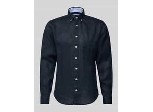 4068544112418 - Regular Fit Leinenhemd mit Button-Down-Kragen