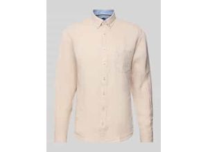 4068544112708 - Regular Fit Leinenhemd mit Button-Down-Kragen