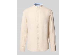 4068544113163 - Regular Fit Leinenhemd mit Stehkragen
