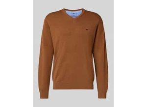 4068544257331 - Strickpullover mit Logo-Detail