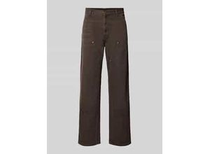 4068584296406 - Straight Leg Jeans mit Ziernähten Modell DOUBLE KNEE