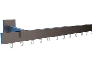 4068585001436 - Gardinenstange INDEKO Bern Gardinenstangen Gr L 330 cm 1 St 1 läufig silberfarben (satin silberfarben) Gardinenstangen nach Maß Innenlauf Komplett-Set inkl Gleitern und Montagematerial