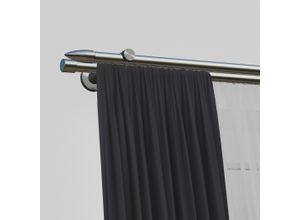 4068585009173 - Gardinenstange INDEKO Menorca silber (edelstahlfarben) L170cm Aluminium Gardinenstangen