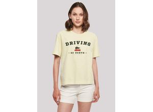 4068641027103 - T-Shirt Driving Home Weihnachten Weihnachten Geschenk Logo gelb