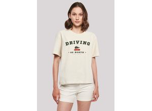 4068641027226 - T-Shirt Driving Home Weihnachten Weihnachten Geschenk Logo beige