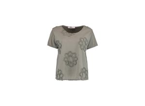 4068696118023 - T-Shirt Shirt La44ra khaki Unifarben Grün - Gr L