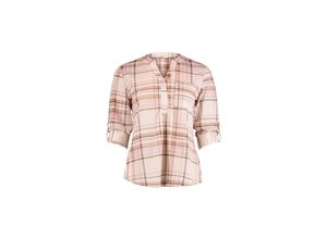 4068696137536 - Hailys Blusenshirt 3 4 P BL Di44nara 7371 beige check Kariert Beige - Gr M