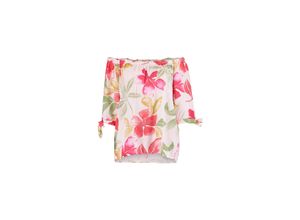 4068696187623 - Hailys Carmenshirt 3 4 V TP Lo44tty 7428 offwhite red flower GeblmtFloral Bunt - Gr S