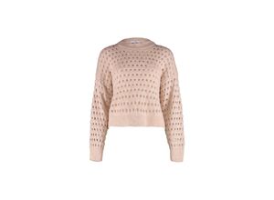 4068696258507 - Hailys Rundhalspullover LS A SK El44va beige Unifarben Beige - Gr L XL