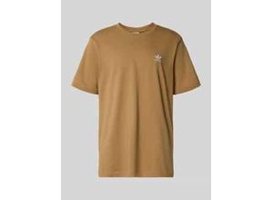4068807661226 - T-Shirt mit Label-Stitching und Rundhalsausschnitt 4068807661226 - T-Shirt mit Label-Stitching und Rundhalsausschnitt