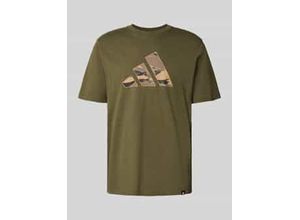 4068809816280 - Regular Fit T-Shirt aus reiner Baumwolle mit Logo-Print