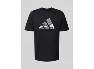 4068809835717 - T-Shirt mit Label-Print und Rundhalsausschnitt