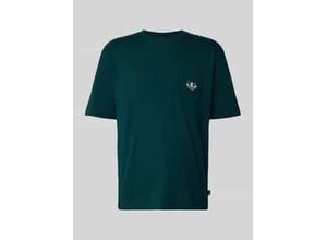 4068811924614 - T-Shirt mit Brusttasche und Label-Stitching