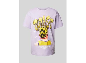 4068841299324 - Oversized T-Shirt mit Motiv- und Statement-Print
