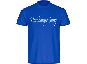 4068859007751 - multifanshop Herren T-Shirt - Hamburg - Hamburger Jung - Druck weiß - Männer