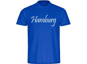 4068859007966 - multifanshop Herren T-Shirt - Hamburg - Schriftzug - Druck weiß - Männer