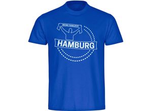 4068859009991 - multifanshop® Kinder T-Shirt - Hamburg - Meine Fankurve - Druck weiß