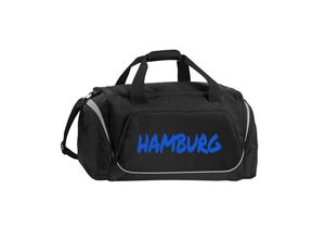 4068859012755 - multifanshop Sporttasche - Hamburg - Textmarker - Druck blau - Tasche