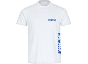 4068859019570 - multifanshop Kinder T-Shirt - Hoffenheim - Brust & Seite - Druck blau - Kind