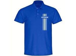 4068859046941 - multifanshop Poloshirt - Hoffenheim - Streifen - Druck weiß - Polo