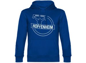 4068859054519 - multifanshop Kapuzen Sweatshirt - Hoffenheim - Meine Fankurve - Druck weiß - Hoodie