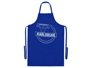 4068859055370 - multifanshop Grillschürze - Karlsruhe - Meine Fankurve - Druck weiß - Schürze 4068859055370 - multifanshop Grillschürze - Karlsruhe - Meine Fankurve - Druck weiß - Schürze