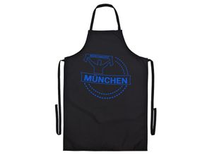 4068859056124 - multifanshop Grillschürze - München blau - Meine Fankurve - Druck blau - Schürze