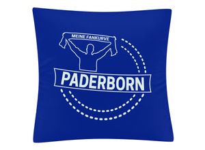 4068859056872 - multifanshop® Kissenbezug - Paderborn - Meine Fankurve - Druck weiß