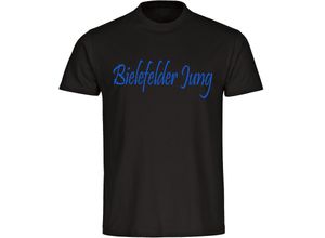 4068859060831 - multifanshop® Herren T-Shirt - Bielefeld - Bielefelder Jung - Druck blau