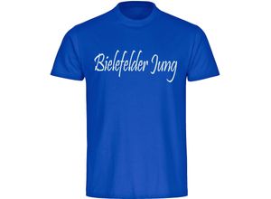 4068859061142 - multifanshop® Kinder T-Shirt - Bielefeld - Bielefelder Jung - Druck weiß