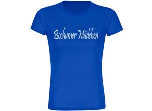 4068859061746 - multifanshop® Kinder T-Shirt - Bochum - Bochumer Mädchen - Druck weiß