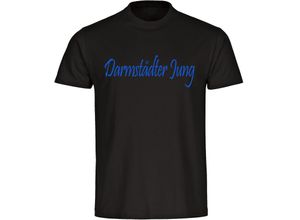 4068859061807 - multifanshop Herren T-Shirt - Darmstadt - Darmstädter Jung - Druck blau - Männer