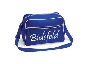 4068859065430 - multifanshop Retrotasche - Bielefeld - Schriftzug - Druck weiß - Tasche