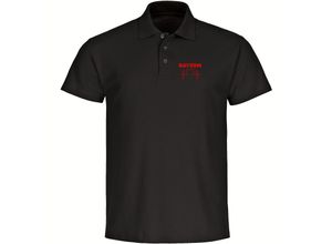 4068859102999 - multifanshop Poloshirt - Bayern - Herzschlag - Druck rot - Polo