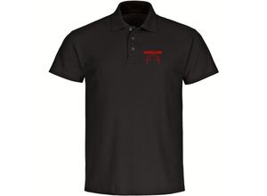 4068859109820 - multifanshop Poloshirt - Kaiserslautern - Herzschlag - Druck rot - Polo