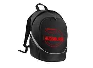 4068859132675 - multifanshop Rucksack - Augsburg - Meine Fankurve - Druck rot - Tasche