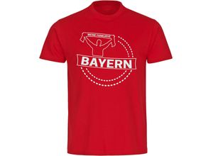 4068859133139 - multifanshop Kinder T-Shirt - Bayern - Meine Fankurve - Druck weiß - Kind