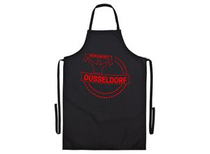 4068859135010 - multifanshop® Grillschürze - Düsseldorf - Meine Fankurve - Druck rot