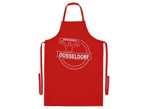 4068859135027 - multifanshop® Grillschürze - Düsseldorf - Meine Fankurve - Druck weiß