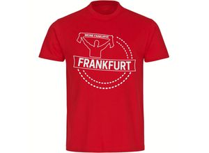 4068859135409 - multifanshop® Kinder T-Shirt - Frankfurt - Meine Fankurve - Druck weiß