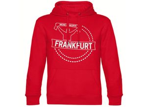 4068859135652 - multifanshop® Kapuzen Sweatshirt - Frankfurt - Meine Fankurve - Druck weiß