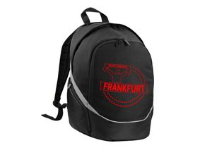 4068859135713 - multifanshop Rucksack - Frankfurt - Meine Fankurve - Druck rot - Tasche