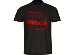 4068859137618 - multifanshop® Kinder T-Shirt - Kaiserslautern - Meine Fankurve - Druck rot