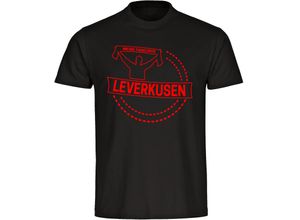 4068859139896 - multifanshop® Kinder T-Shirt - Leverkusen - Meine Fankurve - Druck rot