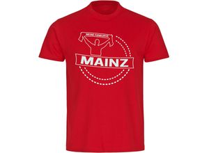 4068859140458 - multifanshop Herren T-Shirt - Mainz - Meine Fankurve - Druck weiß - Männer