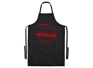 4068859141851 - multifanshop Grillschürze - München rot - Meine Fankurve - Druck rot - Schürze