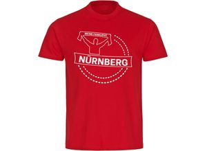 4068859141981 - multifanshop Herren T-Shirt - Nürnberg - Meine Fankurve - Druck weiß - Männer 4068859141981 - multifanshop Herren T-Shirt - Nürnberg - Meine Fankurve - Druck weiß - Männer