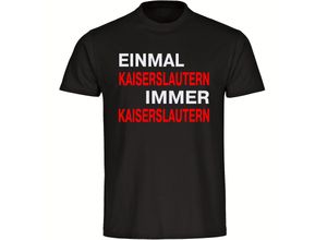 4068859144876 - multifanshop Kinder T-Shirt - Kaiserslautern - Einmal Immer - Druck rot - Kind