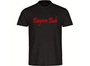 4068859149154 - multifanshop Herren T-Shirt - Bayern - Bayern Bub - Druck rot - Männer