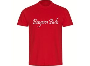 4068859149192 - multifanshop Herren T-Shirt - Bayern - Bayern Bub - Druck weiß - Männer